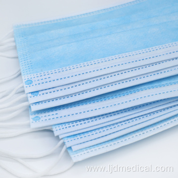 Earloop 3ply flat surgical nonwoven face mask